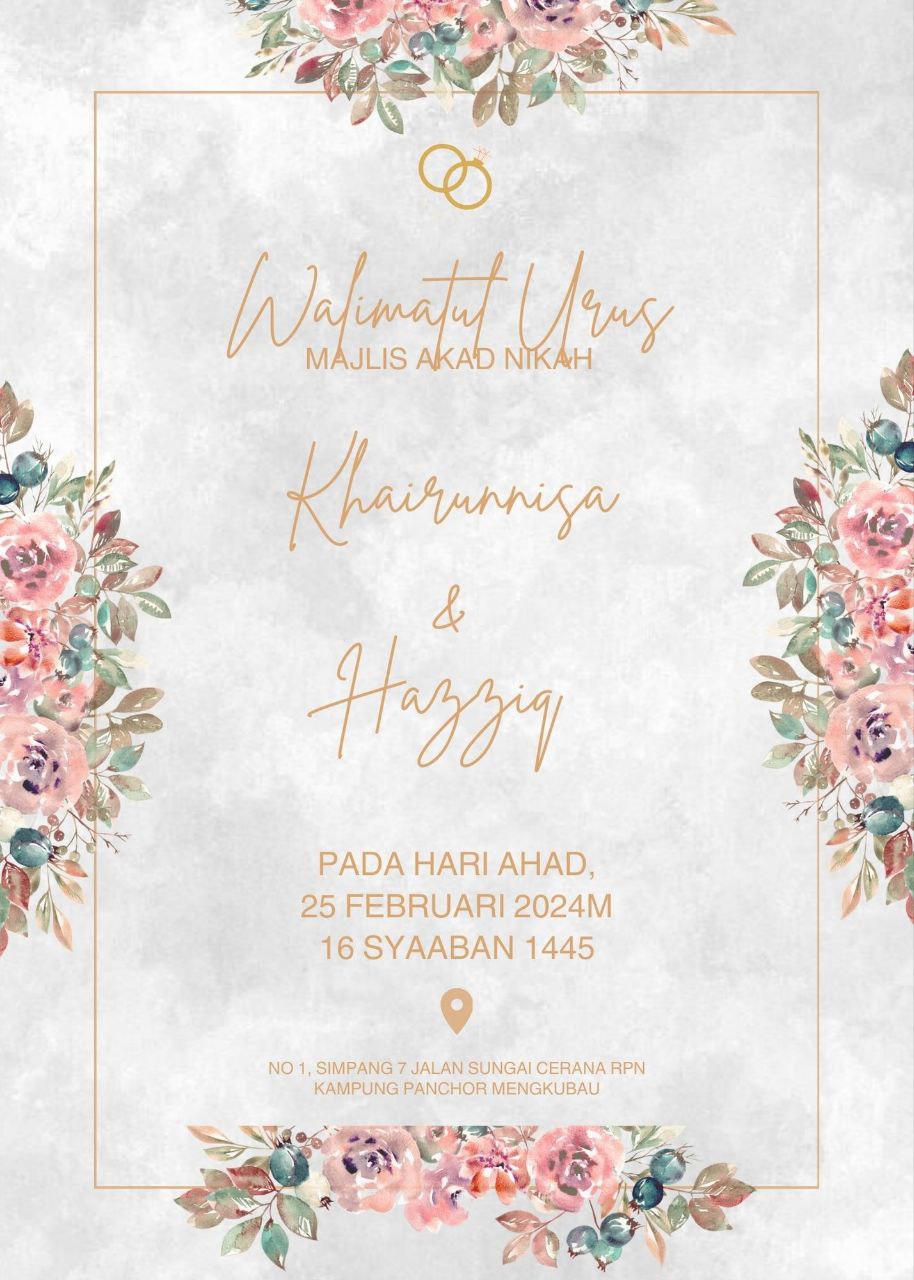 Invitation card front