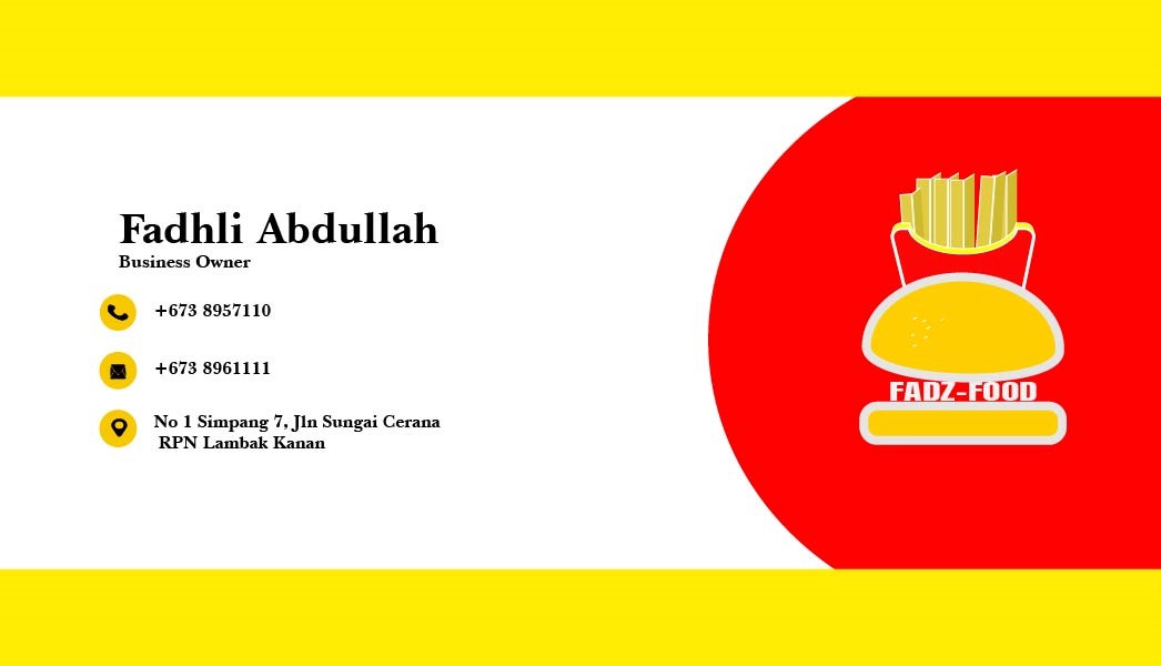 Business card back